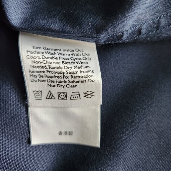 Eddie Bauer Shirt Men's Medium Long Sleeve Button Up Shirt Blue - Picture 4 of 7